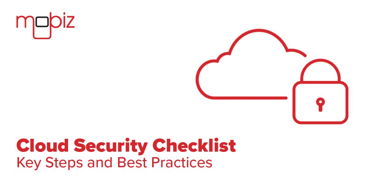 Cloud Security Checklist
