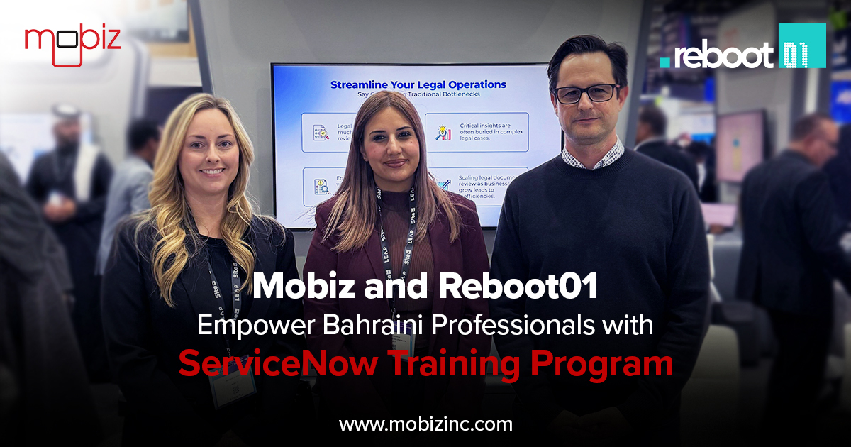 Yanal Jallad, Britney Jackson, and Yasmina Abuhendi at the Mobiz IT and Reboot01 partnership announcement event.